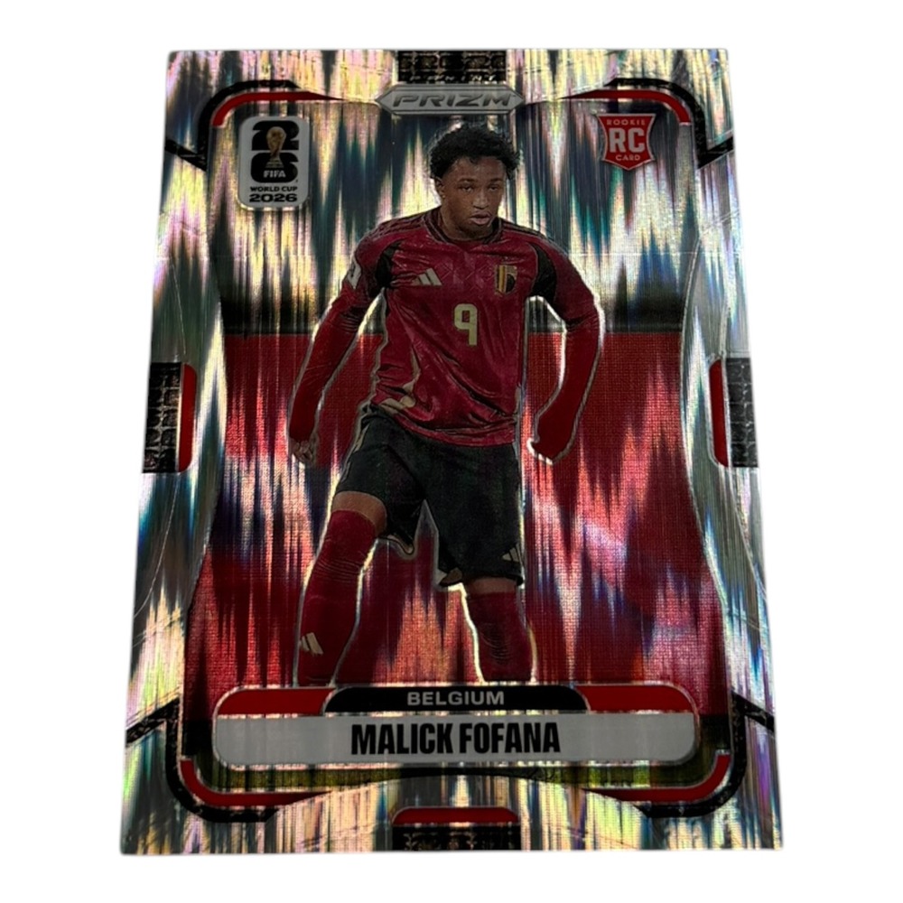 2026 Panini Prizm Malick Fofana Belgium RC Rookie Card No. 154 Silver Mojo Prizm